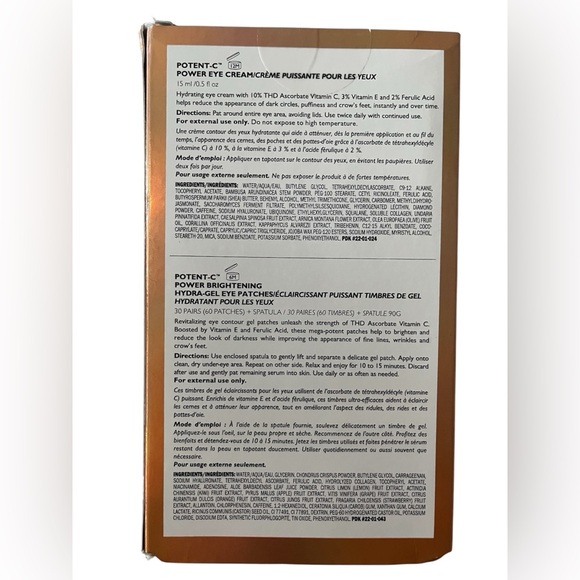 NEW Peter Thomas Roth Brightening Eye Patches and Serum Set Potent C - Picture 2 of 2